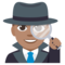 Detective - Medium emoji on Emojione